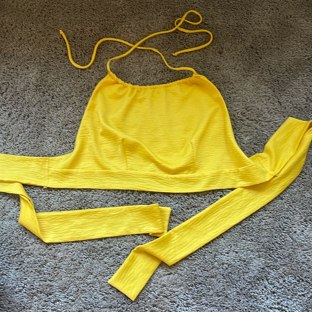 Vici yellow halter top